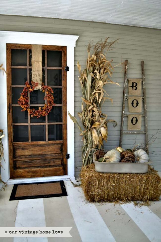 Ladder "Boo" Harvest Halloween Display